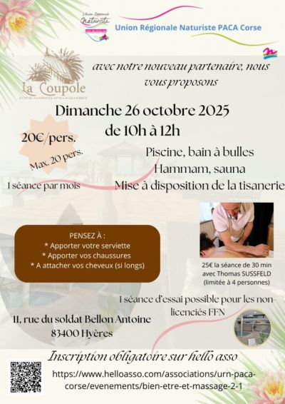 SPA naturiste à HYERES (83)