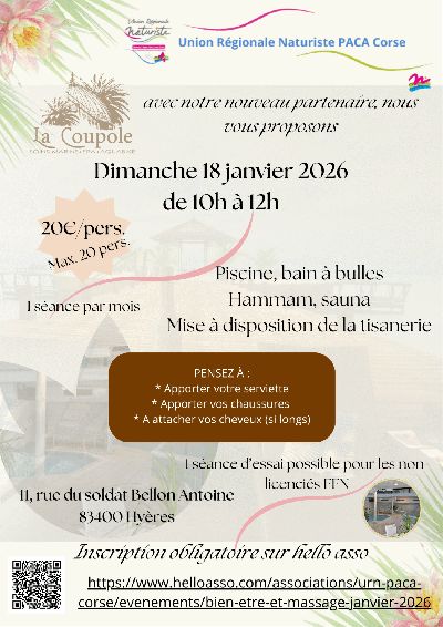 SPA naturiste à HYERES (83)