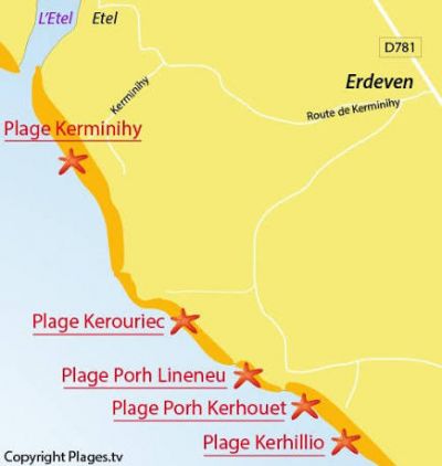 Pique nique Plage naturiste Kerminihy (56)