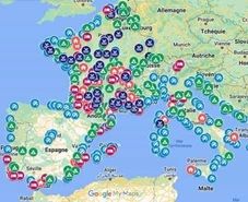 Map naturisme en Europe